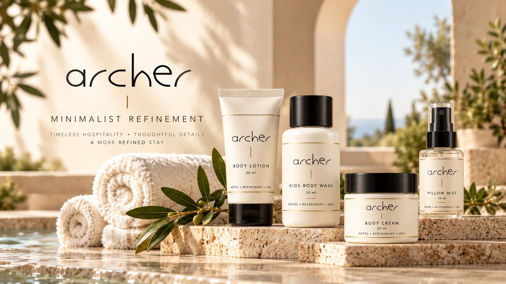 Archer collection: logo and product range
