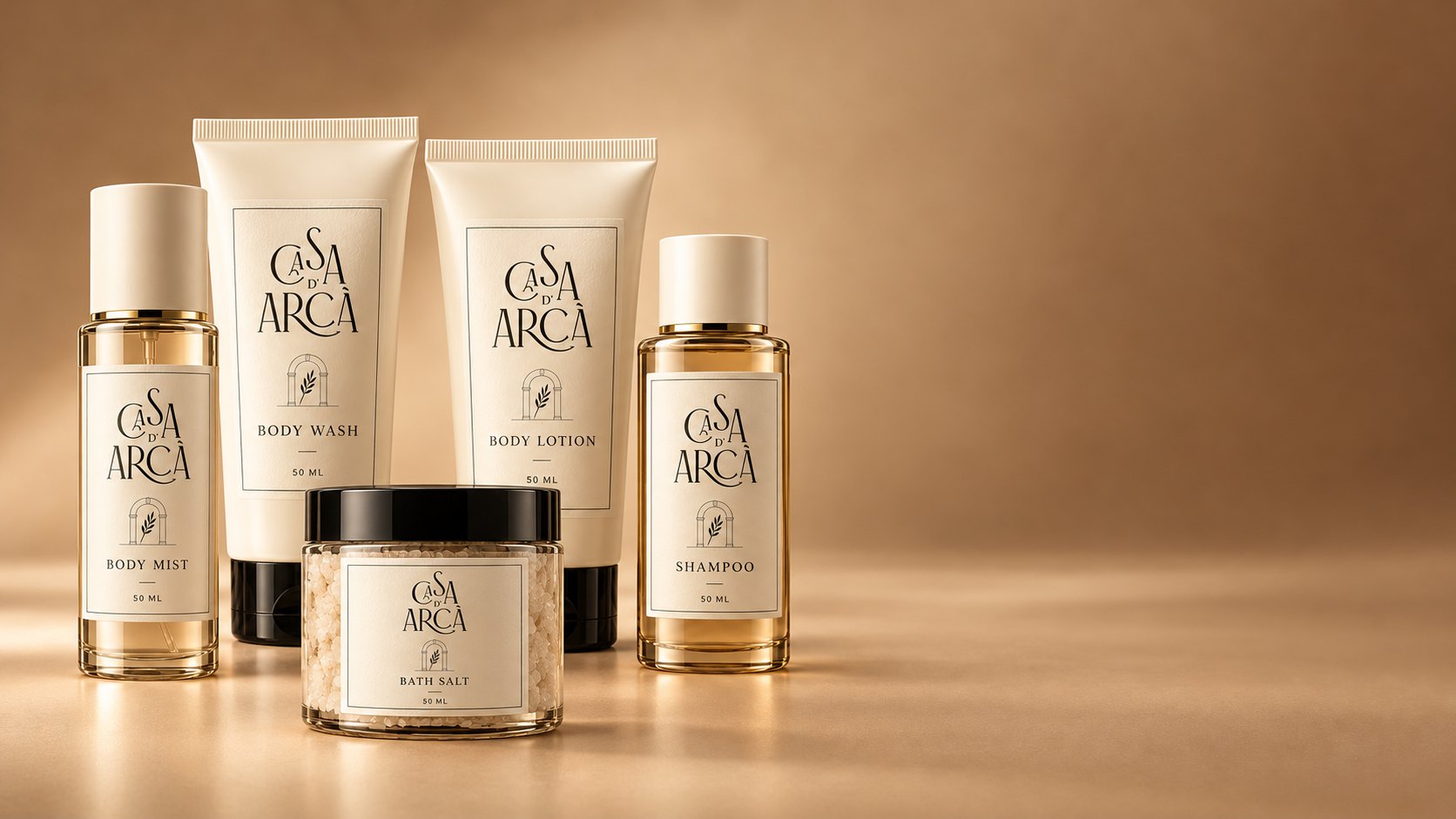 Casa d'Arca collection: logo and product range