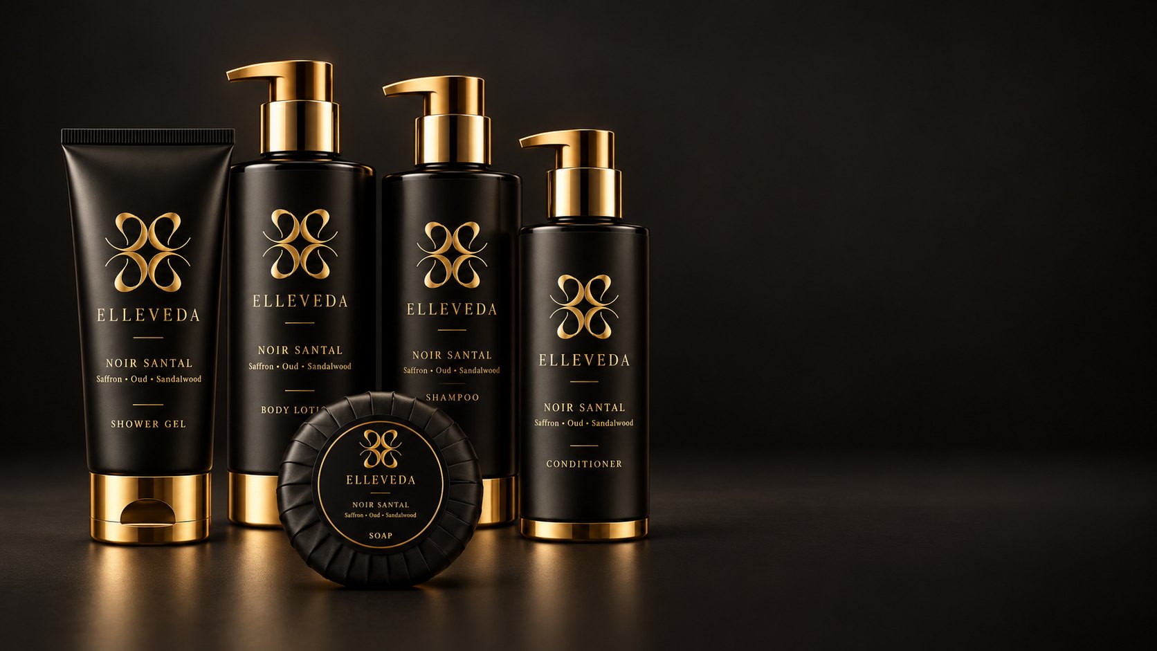 Elleveda collection: logo and product range