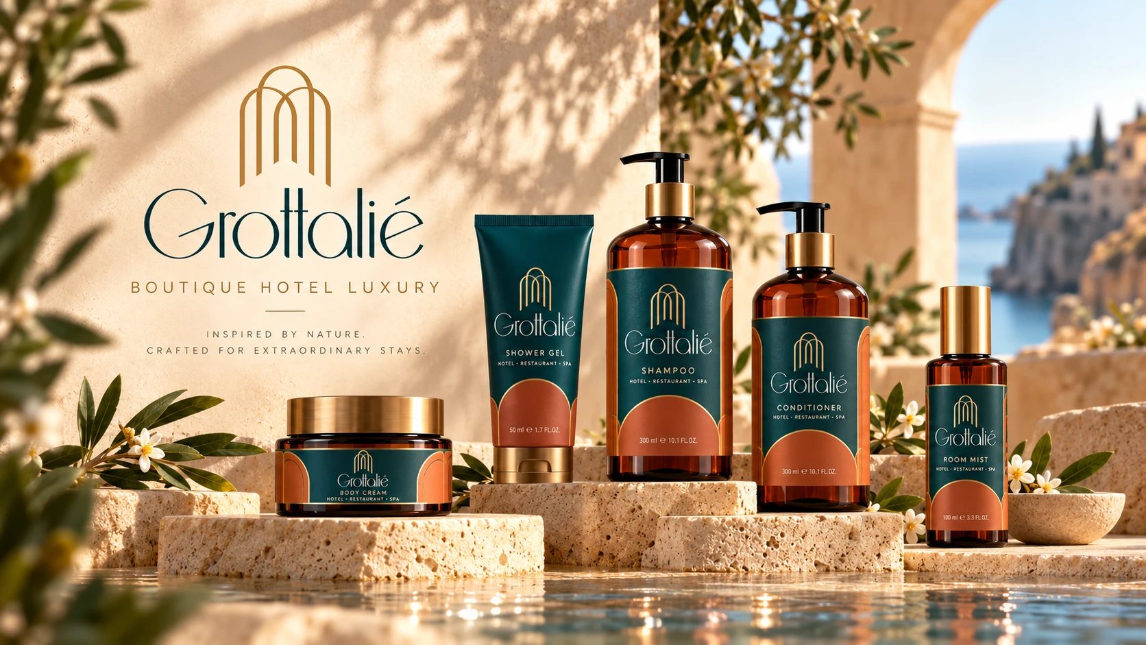 Grottalié collection: logo and product range