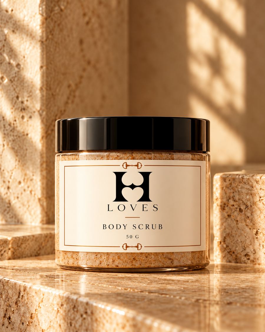 H Loves body scrub