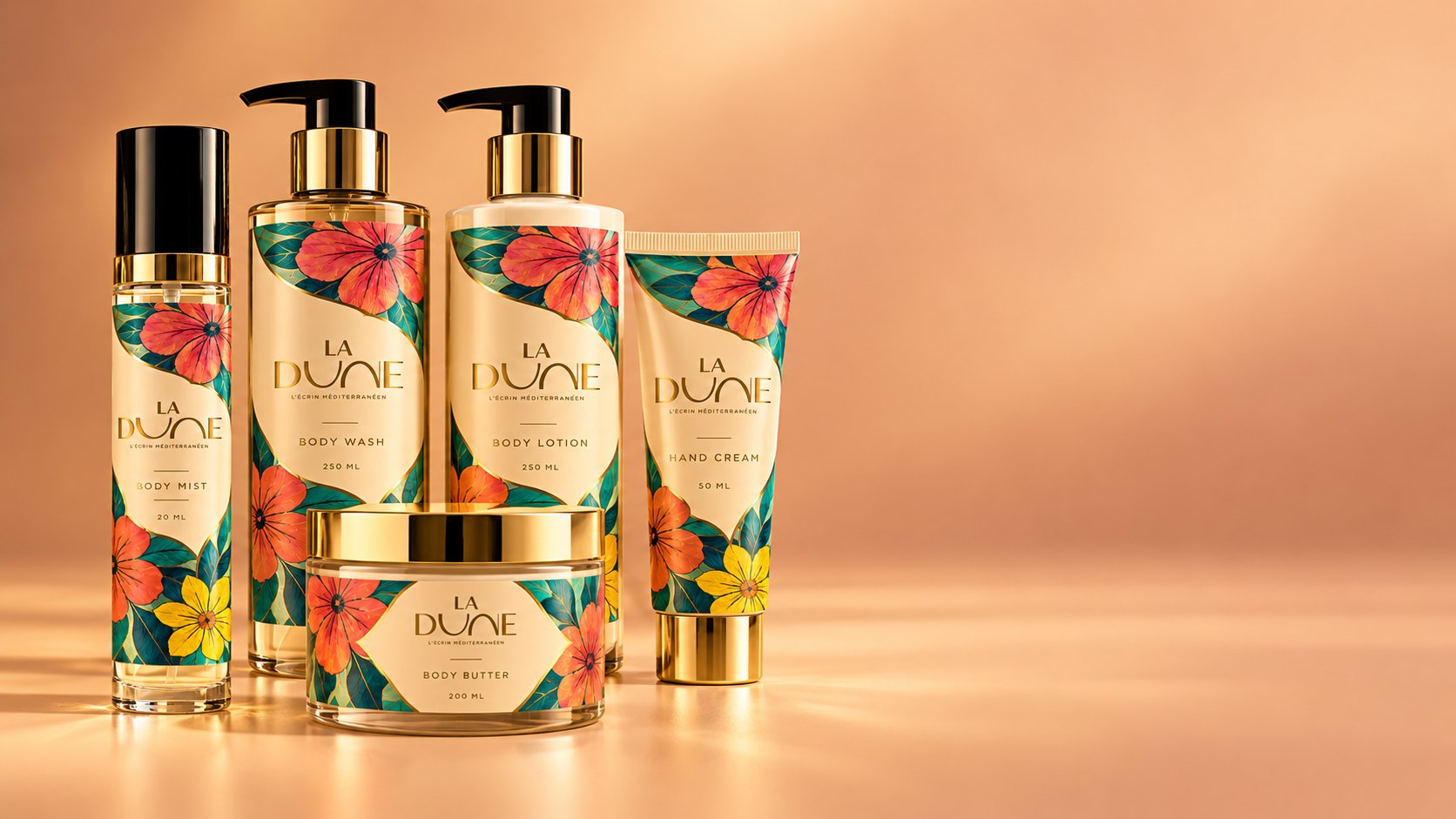 La Dune collection: logo and product range