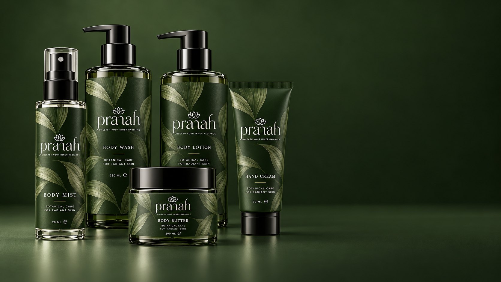 Pranah collection: logo and product range