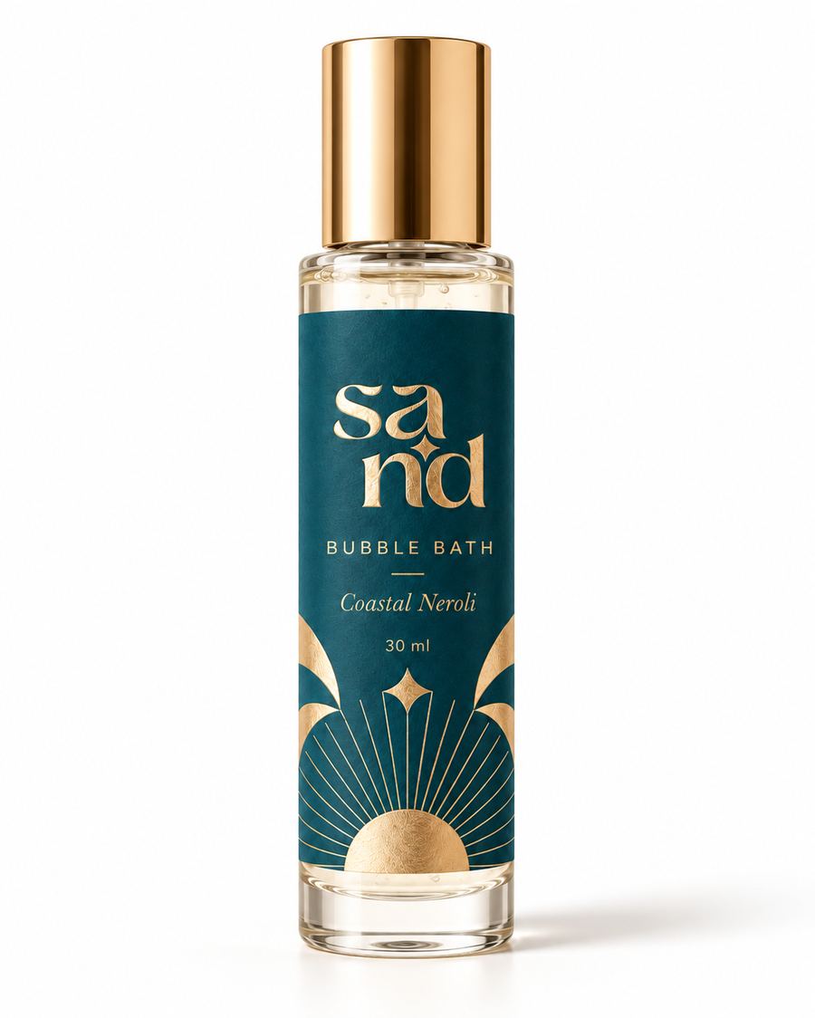 Sand bubble bath