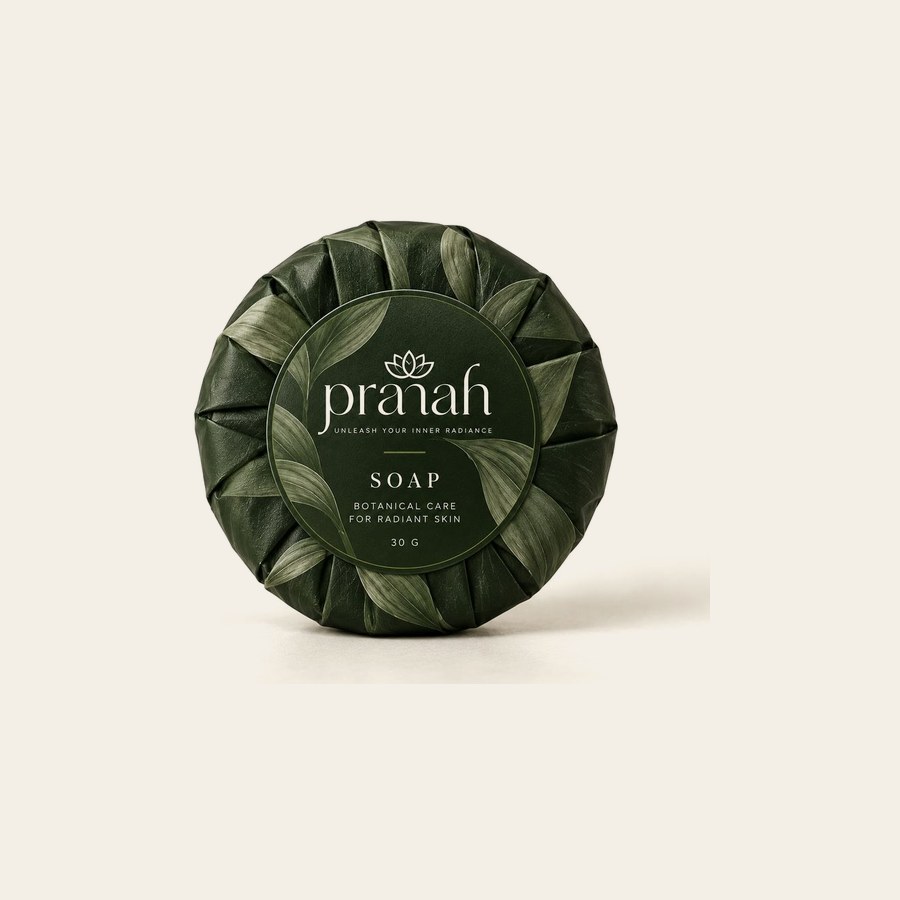 Archer wrapped soap and round soap bar