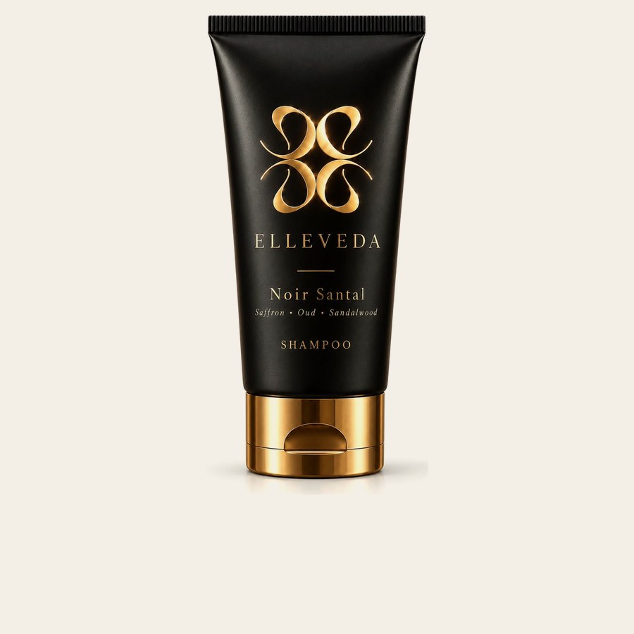 Casa d'Arca shampoo tube on sunlit stone