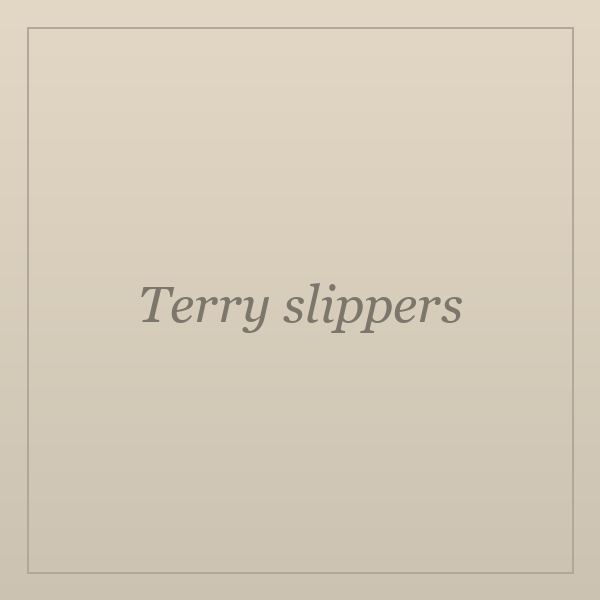 Terry slippers