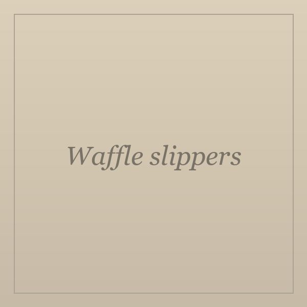 Waffle slippers